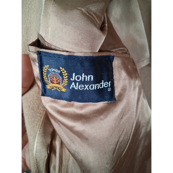 Vtg Made In USA John Alexander Chamel Blazer Wooden Buttons Sz In Description - Picture 5 of 9